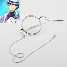 Japanese Anime Detective Conan Kaitou Kiddo Cosplay Glasses Lolita Gay Photography Props Kid the Phantom Thief Glasses Eyewear 2024 - buy cheap