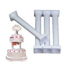 Set de 4 unids/set de soporte de columna romana de pastel de boda, molde de soporte de Fondant, herramientas de decoración del Día de San Valentín, colores pastel de boda H578 2024 - compra barato