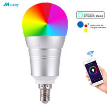 E14 Wifi Smart Ball Bulb Dimmable LED Ceiling Light 7W 60W Equivalent RGB Cool/Warm White Lamps Remote Control Alexa Google Home 2022 - buy cheap