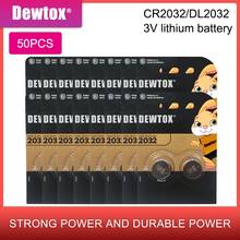50pcs For DEWTOX 3v CR2032 CR 2032 Lithium Batteries Watch Pilas Button Coins Celula For Clock Computer Motherboard Calculator 2024 - buy cheap