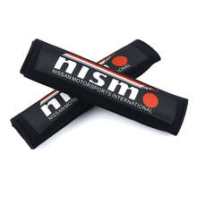 2pcs JDM Style nismo Black/Red Cotton Seat Belt Cover Soft Harness Pads Shoulder Pad 2024 - buy cheap