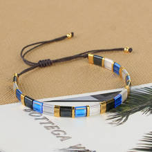 Kelitch nova miyuki tila semente quadrado contas estiramento pulseiras moda amizade pulseira presente jóias para meninas femininas 2024 - compre barato