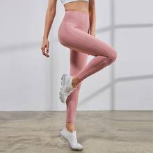 Vansydical High-waist Yoga Leggings Womens Compression Running Training Tights Skinny Fitness Workout Pants Solid Color 2024 - buy cheap