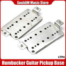 2pcs Durable Brass Humbucker Guitar Pickup Base Plate Neck Bridge Pickup Baseplate for Lp Electric Guitar Replacement Parts 2024 - buy cheap