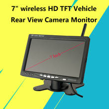 2.4ghz sem fio 7 "hd tft veículo backup câmera de visão traseira monitor ir visão noturna sistema de câmera de visão traseira para 12v-ônibus do caminhão 24v 2024 - compre barato