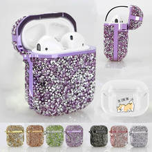Luxury Bling Glitter Hard Case For Airpods 1 2 Pro PC Cartoon Hard Cases for Airpods Pro Headset Crystal Cover Bag Clear Bags 2024 - buy cheap