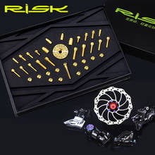 36pcs Risk Titanium Alloy MTB Mountain Bike common Bolts Unit Stem Cap/Fixing Bolt with Washer/Dic Brake Fixing Screws/Valve Cap 2024 - buy cheap