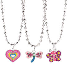 Harajuku Punk Cartoon Heart Butterfly Pendant Necklace For Women Vintage Fashion Charm Cool Colorful Choker Necklace Jewelry New 2024 - buy cheap