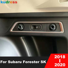 Para subaru forester sk 2018 2019 2020 abs fosco tronco traseiro botão interruptor da porta da cauda capa guarnição adesivo acessórios interiores do carro 2024 - compre barato
