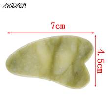 Natural Jade Stone Guasha Massage Tool Scraping Board   SPA Therapy guasha Massager Antistress Tool For Back Arm 2024 - buy cheap