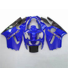 Carenagens de motocicleta com abs para injeção, compatíveis com kawasaki ninja zx12r 2000, 2001, conjunto de carenagem personalizado zx 12r 00 01, carroceria azul escuro 2024 - compre barato