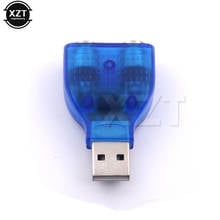 Convertidor USB a PS2 de alta calidad, convertidor Dual para teclado, ratón, PC y portátil, 5 unids/lote 2024 - compra barato