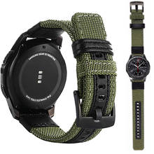 strap For Samsung Galaxy watch 3 46mm band gear s3 Frontier Classic nylon 22mm 20mm WatchWoven Nylon Band for 20mm 22mm Wrist 2024 - купить недорого