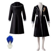 Traje de peluca Jellal con cola de hada para cosplay, traje de Anime, abrigo largo con capucha, disfraces de Halloween 2024 - compra barato