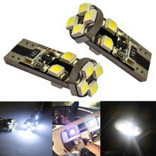 2X Canbus Xenon Белый 194 3528 8 Smd без ошибок Obc Автоматическая внутренняя светодиодная подсветка светильник задний фонарь запасной светильник парковочная лампа 2024 - купить недорого