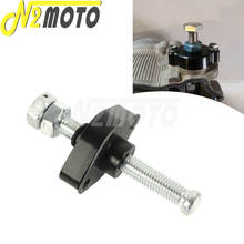 Tensor de corrente manual para motocicleta, para kawasaki atv klf, klt, kvf 110, 185, 300, 400, yamaha fz6, fz1, yzf, ttr, wr, cor preta 2024 - compre barato