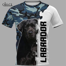 HX Newest Popular Labrador Dog Camo 3D Print Men Women Fashion T-shirts Harajuku Clothes Oversized Tee Shirts Tops Drop Shipping 2024 - buy cheap