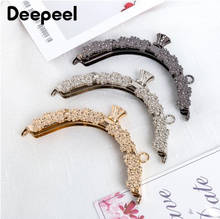 2pcs Deepeel 13cm Semicircle Metal Flower Kiss Clasp Handle Purse Frame Female Bag Handles Clutch Coin Sewing Wallet Accessories 2024 - buy cheap