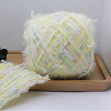 Fio de lã angora 3 peças * 100g, fio para malha de algodão, linha da moda para leite, crochê, linha de tingimento de tricô t49 2024 - compre barato