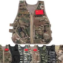 Children Summer Camping Training Camouflage Tactical Vest Body Armor Kids Outdoor Performance CS War Game Hunting Waistcoat Gear 2024 - buy cheap