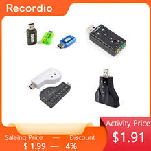 Tarjeta de sonido USB externa 7,1 a Jack de 3,5mm, adaptador de Audio para auriculares, micrófono, tarjeta de sonido para Mac Win Compter, Android y Linux 2024 - compra barato