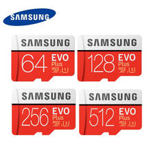SAMSUNG EVO Plus карта памяти Micro SD, класс 10, 100 Мб, 64 ГБ, 128 ГБ, 256 ГБ, 512 ГБ 2024 - купить недорого
