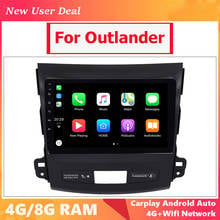 Radio con Gps para coche, reproductor de vídeo con Android 10, 6G Ram + 128G Rom/Wifi + 4G/2Din, tableta, USB, para Mitsubishi Outlander 3 XL 2006-2012 2024 - compra barato