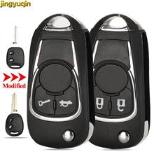 jingyuqin 5pcs Modified Flip Key Shell For Chevrolet Aveo Lova Epica Sail 2 Button Folding Remote Car Key Case Left/Right Blade 2024 - buy cheap