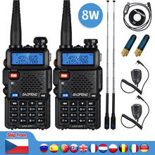 2pcs Real 8W Baofeng UV-5R Walkie Talkie UV 5R High Power Amateur Ham CB Radio Station UV5R Dual Band Transceiver 10KM Intercom 2024 - buy cheap