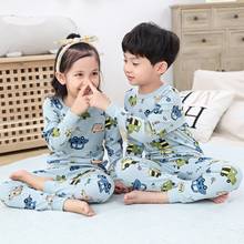Conjunto de pijamas de algodón para niños y niñas, ropa de dormir bonita, pijamas familiares para niños 2024 - compra barato