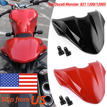 Carenado trasero para motocicleta, cubierta de asiento duro de pasajero, sección trasera, color rojo, 821 Monster para Ducati, 2014, 2021-2020, 2019, 2018 2024 - compra barato