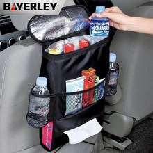 Bolsa organizadora para colgar en el asiento trasero del coche, contenedor de malla para almacenamiento de alimentos y agua, con múltiples bolsillos 2024 - compra barato
