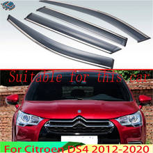 For Citroen DS4 2012 2013 2014+ Plastic Exterior Visor Vent Shades Window Sun Rain Guard Deflector 4pcs 2024 - buy cheap