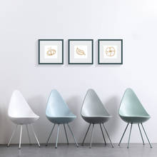 Silla de goteo del norte de Europa, silla de diseño conciso, café, respaldo, fondo, moderna, para tiempo libre, restaurante 2024 - compra barato