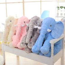 Elefante de peluche Kawaii para niñas y niños, muñeco de peluche de 40cm y 60cm, muñeco de peluche con cojín para dormir 2024 - compra barato