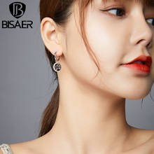 BISAER New Brilliant Galaxy Earrings Real 925 Sterling Silver Dtar Trails Stud Earrings For Women Wedding Fine Jewelry EFE423 2024 - buy cheap