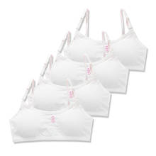 5 pc/lote jovens meninas sutiã de treinamento de algodão adolescentes lingerie roupa interior 8-14years 2024 - compre barato
