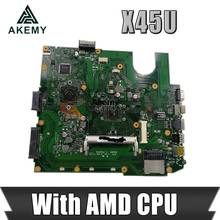 X45u mainboard rev 2.2 com amd cpu para For Asus a45u x45u computador portátil placa-mãe 60-naomb1401-d01 100% testado trabalhando frete grátis 2024 - compre barato