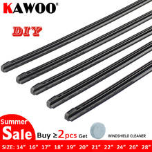 KAWOO Car Vehicle Insert Rubber strip Wiper Blade (Refill) 8mm Soft 14" 16" 17" 18" 19" 20" 21" 22" 24" 26" 28" 1pcs Accessories 2024 - buy cheap