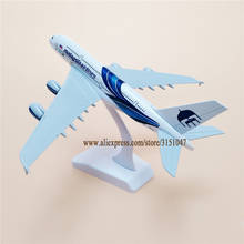 20cm Metal Alloy Plane Model Blue Air Malaysia Airlines A380 Aircraft Airbus 380 Airways Airplane Model w Stand 2024 - buy cheap