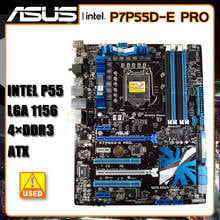 LGA 1156 Motherboard AUSU P7P55D-E PRO Motherboard LGA 1156 DDR3 16GB Intel P55  DVI ATX  For Core i5 650 cpus 2024 - buy cheap