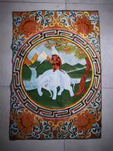 Pintura de brocado de seda, pintura requintada bordada em tibetano, pintura budista de boa sorte 2024 - compre barato