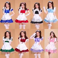 8 Colors Style Lolita Dress Cafe Maid Cosplay Costume Halloween Carnival Funny Performance Costume  Headdress 2024 - buy cheap