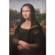 Famous Portrait Oil Painting By Leonardo Da Vinci Mona Lisa Handmade Canvas Reproduction Classical Woman Artwork High Quality 2024 - buy cheap