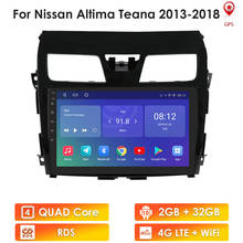 Kit multimídia automotivo, 2 din, android 10, quad core, rádio, gps, para nissan teana 2013, 2014, 2015, 2016, altima 2017, 2018, gps, 2 gb ram, 32 gb rom, reprodutor 2024 - compre barato