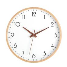 Large Wall Clock Modern Wood Japanese Style Silent Wooden Needle Kitchen Clock Wall Watches Home Decor Horloge Mural Gift FZ802 2024 - buy cheap