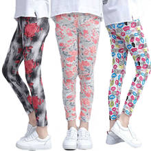 Summer Girls Leggings Flower Children Pants Model Leggings For Kids Teenager Trousers Slim Baby Leggins Clothing 2024 - buy cheap