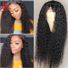 HairUGo 4x4 Lace Closure Human Hair Wigs Kinky Curly Wigs Pre Plucked Brazilian Remy 13*1 T Lace Wigs Human Hair Wigs For Women 2024 - buy cheap
