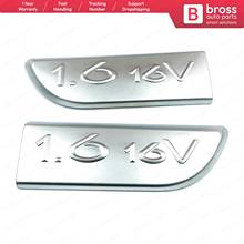Bross-emblema de cromo, bsp563, 2 peças, 1.6, 16v, para megane mk2 2010-2018, scenic mk2 2010-2018 2024 - compre barato