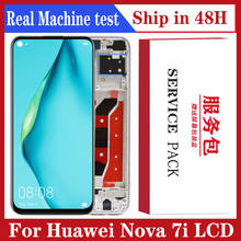 Tela lcd, digitalizadora, com touch screen, original, 6.4 ", com moldura, para huawei nova 7i 2024 - compre barato